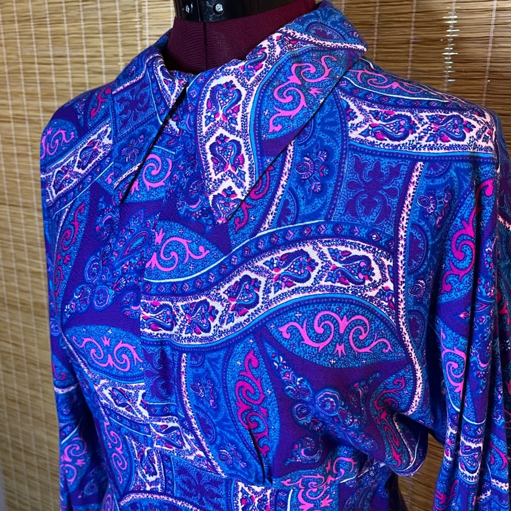 Vintage 70s maxi hostess dress